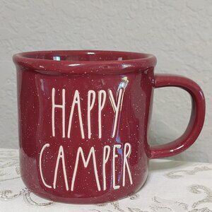 Rae Dunn Artisan Collection HAPPY CAMPER Coffee Mug